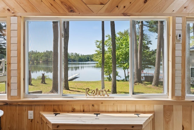 31 Middle Rd, Acton, ME 04001 - detailed view of a nearby body of water and wooden walls