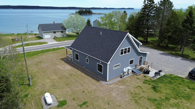 588 Mason Bay Rd, Jonesport, ME 04649 - view from above of property featuring a large body of water