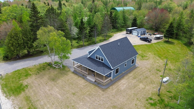 588 Mason Bay Rd, Jonesport, ME 04649 - view from above of property featuring a heavily wooded area