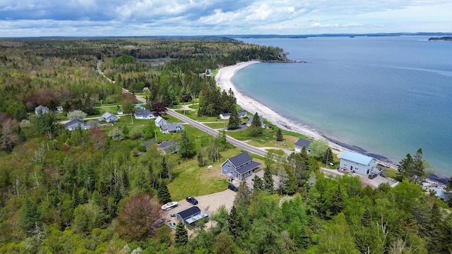 588 Mason Bay Rd, Jonesport, ME 04649 - aerial overview of property's location featuring a forest and a large body of water