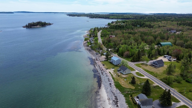 588 Mason Bay Rd, Jonesport, ME 04649 - aerial view of property's location featuring a nearby body of water and a forest