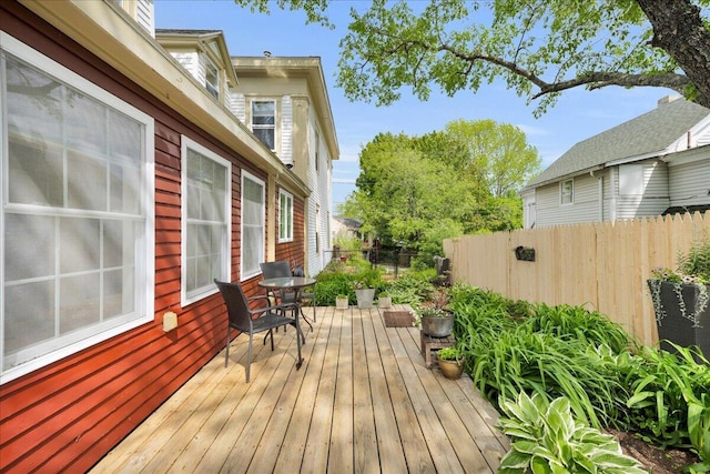 44 Bridge St, Bucksport, ME 04416 - view of wooden deck