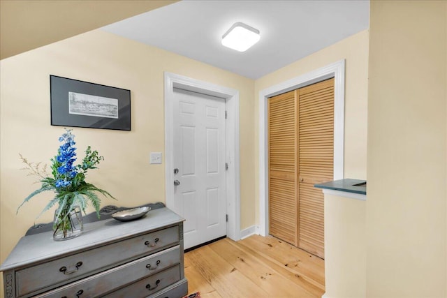 44 Bridge St, Bucksport, ME 04416 - entryway with light wood-style floors and baseboards