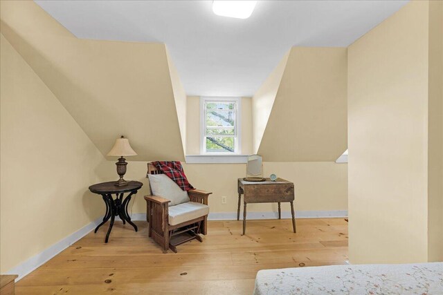 44 Bridge St, Bucksport, ME 04416 - sitting room featuring wood-type flooring and baseboards
