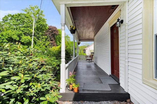 44 Bridge St, Bucksport, ME 04416 - view of wooden porch