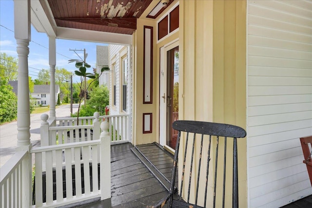 44 Bridge St, Bucksport, ME 04416 - entrance to property with a porch