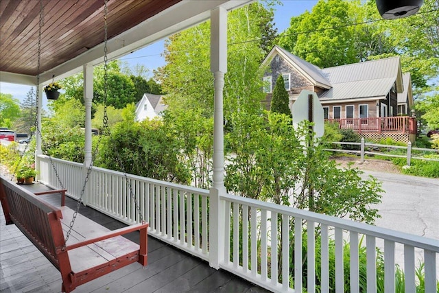 44 Bridge St, Bucksport, ME 04416 - view of wooden porch