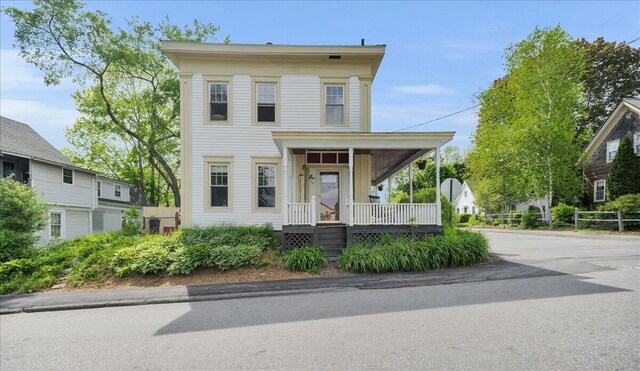 44 Bridge St, Bucksport, ME 04416 - view of front of property featuring a porch