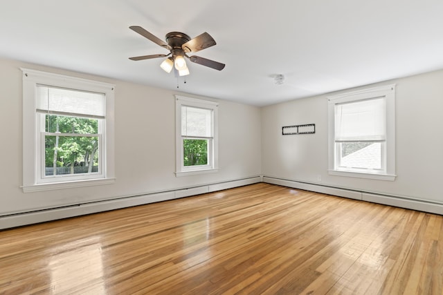 127 Lake St, Auburn, ME 04210 - unfurnished room with wood finished floors and ceiling fan