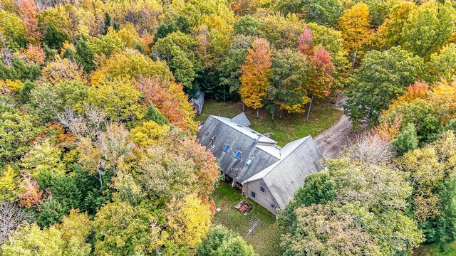 42 Lee Dr, Albion, ME 04910 - aerial view of property and surrounding area with a forest