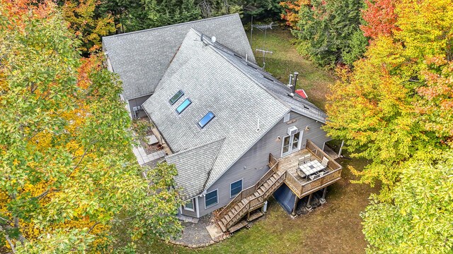42 Lee Dr, Albion, ME 04910 - view from above of property