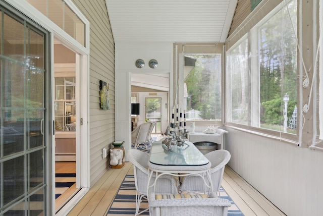 18 Forest Hill Ln, Kennebunk, ME 04043 - sunroom / solarium featuring baseboard heating