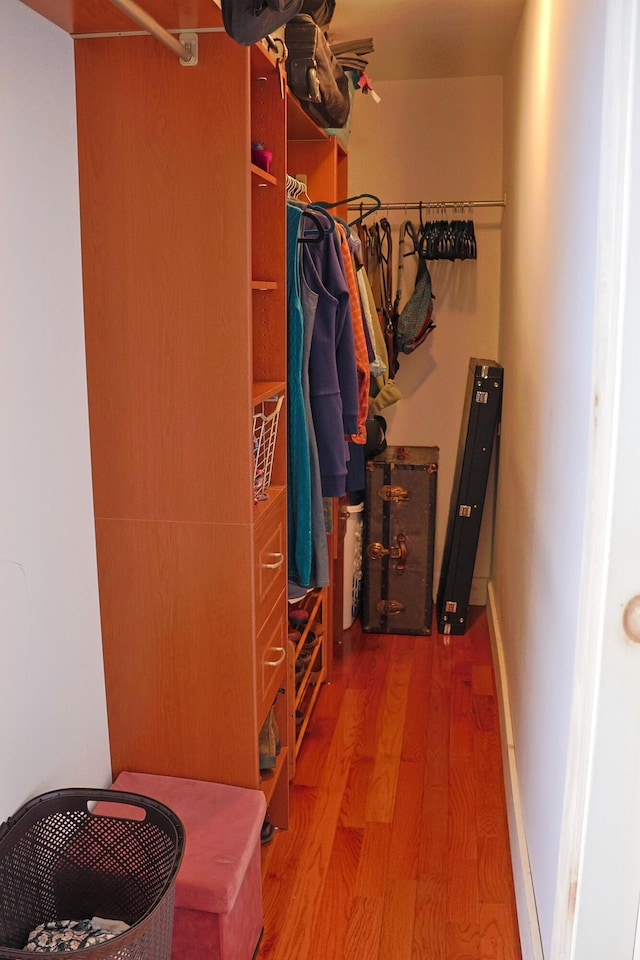 129 Libby St, Pittsfield, ME 04967 - walk in closet featuring wood finished floors