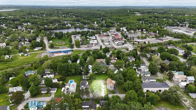 129 Libby St, Pittsfield, ME 04967 - aerial view of property's location featuring a forest and a nearby body of water