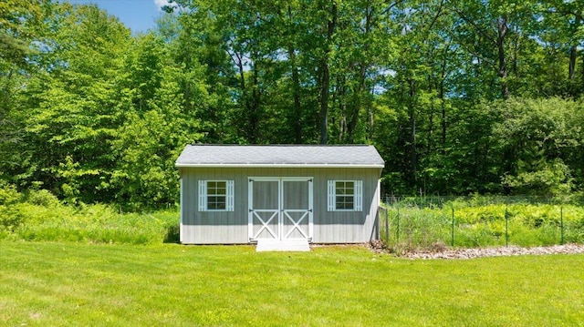 59 Sanderson Rd, Poland, ME 04274 - view of shed with a view of trees