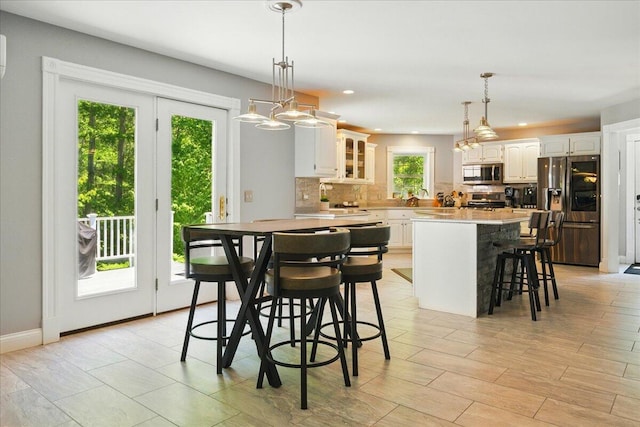 59 Sanderson Rd, Poland, ME 04274 - dining room featuring recessed lighting