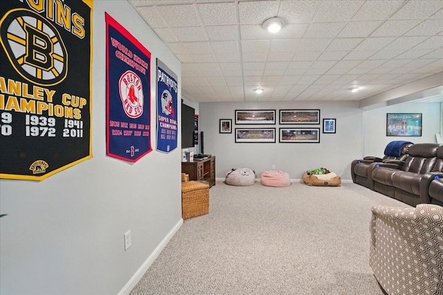 59 Sanderson Rd, Poland, ME 04274 - carpeted living area with baseboards