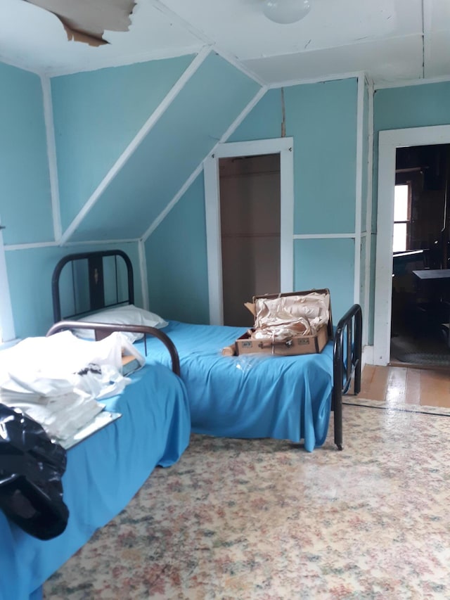 100 Bayside Rd, Ellsworth, ME 04605 - bedroom with lofted ceiling