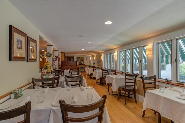 200 Shore Rd, Ogunquit, ME 03907 - dining room with plenty of natural light, light wood-style flooring, and recessed lighting