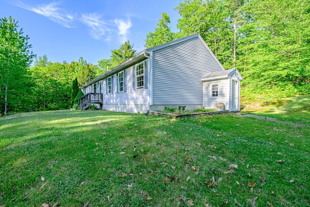 739 Spec Pond Rd, Porter, ME 04068 - view of property exterior featuring a lawn