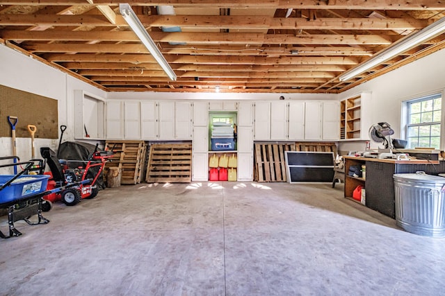739 Spec Pond Rd, Porter, ME 04068 - garage with a workshop area