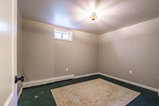 739 Spec Pond Rd, Porter, ME 04068 - empty room featuring baseboard heating and baseboards