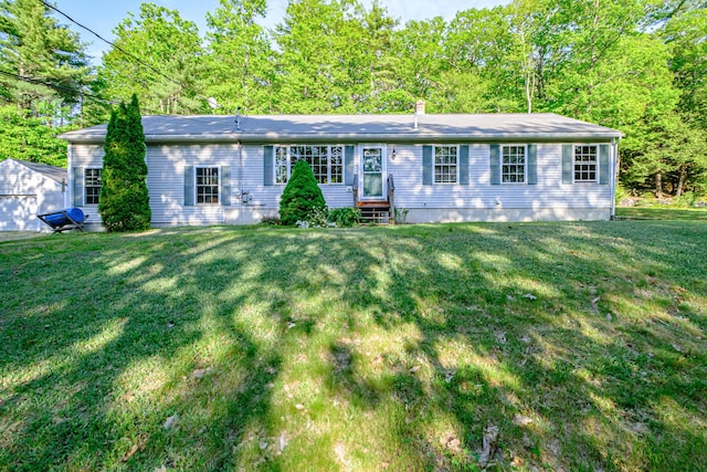 739 Spec Pond Rd, Porter, ME 04068 - view of front of home featuring entry steps and a front yard