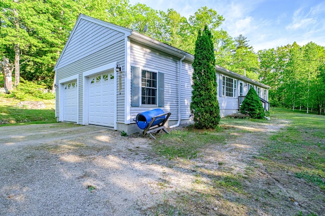 739 Spec Pond Rd, Porter, ME 04068 - view of home's exterior with a garage