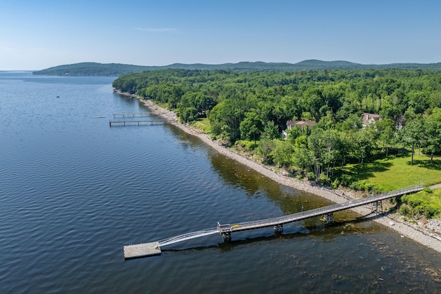 18 Bayside Dr, Belfast, ME 04915 - aerial view of a water and mountain view and a heavily wooded area