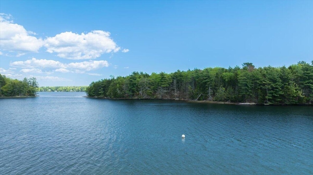51 Four Wheel Dr, Brunswick, ME 04011 - water view with a heavily wooded area