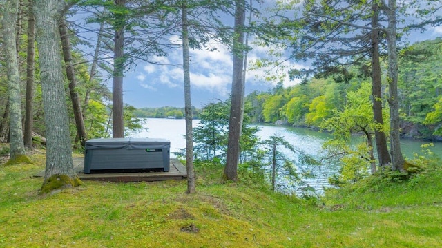 51 Four Wheel Dr, Brunswick, ME 04011 - water view featuring a forest
