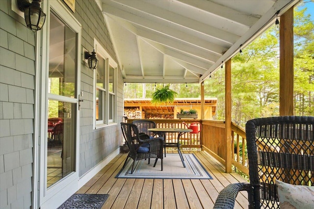 51 Four Wheel Dr, Brunswick, ME 04011 - view of wooden deck