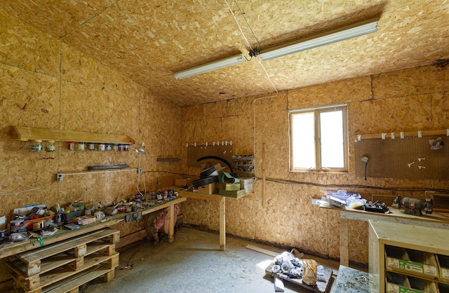 56 Borland Hill Rd, Nobleboro, ME 04555 - miscellaneous room featuring a workshop area