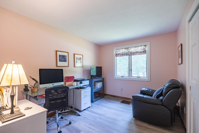 183 Buckfield Rd, Turner, ME 04282 - office featuring light wood-type flooring and baseboards