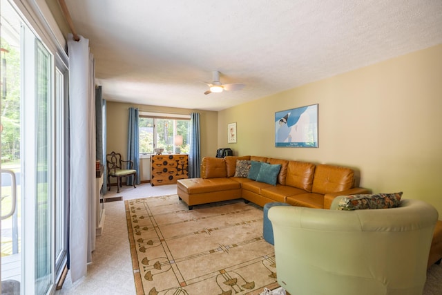 183 Buckfield Rd, Turner, ME 04282 - living room with a ceiling fan