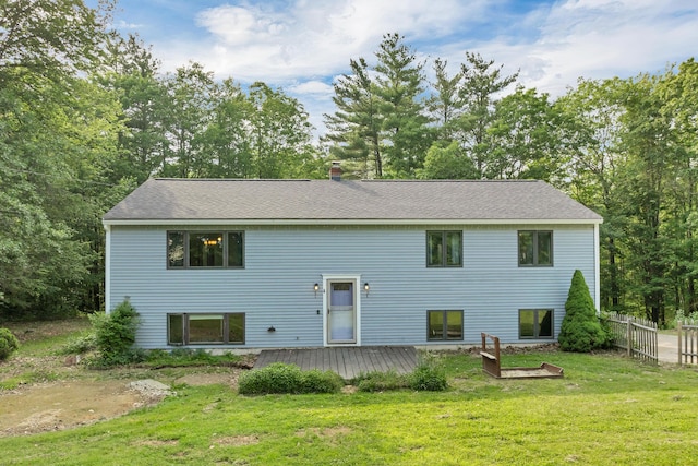 32 Long Hall Dr, Berwick, ME 03901 - back of house with a deck