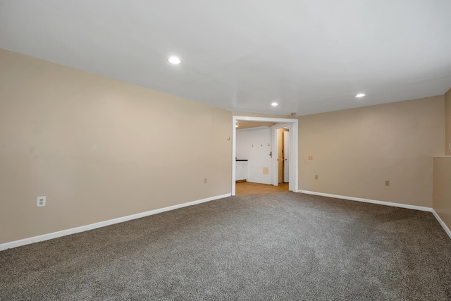 32 Long Hall Dr, Berwick, ME 03901 - spare room featuring light carpet and recessed lighting