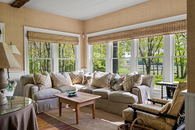 4 Shore Rd, Biddeford, ME 04005 - sunroom / solarium featuring wood finished floors