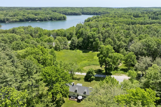 37 Walker Rd, Boothbay, ME 04537 - aerial view of a nearby body of water and a forest