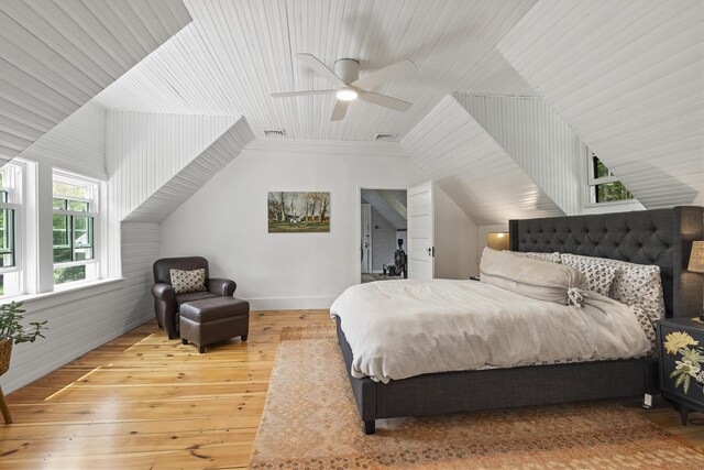 37 Walker Rd, Boothbay, ME 04537 - bedroom with hardwood / wood-style flooring and ceiling fan