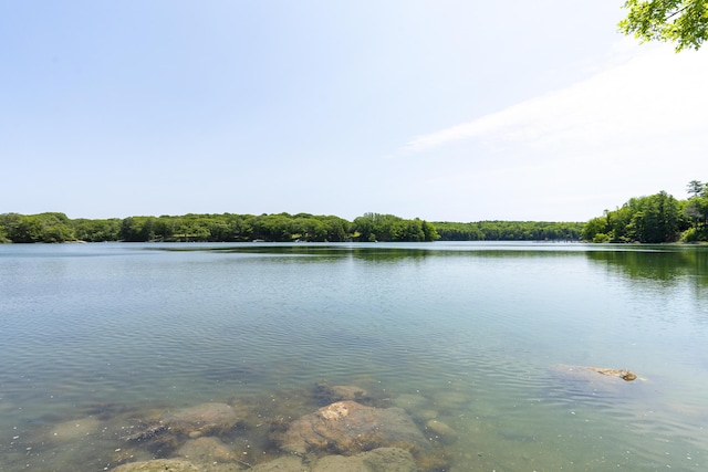 37 Walker Rd, Boothbay, ME 04537 - water view featuring a forest