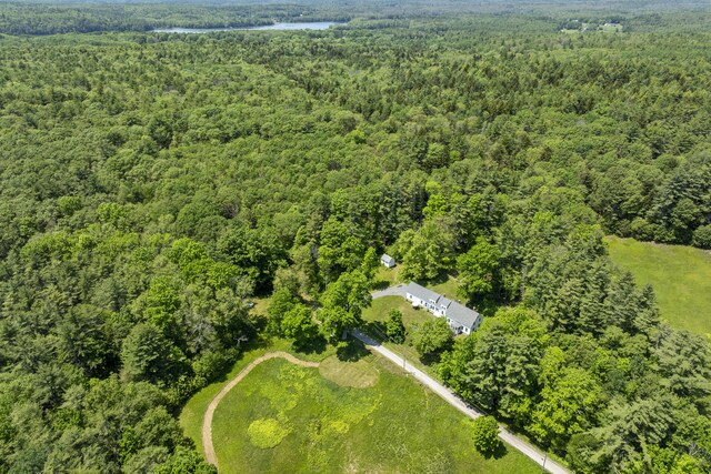 37 Walker Rd, Boothbay, ME 04537 - aerial view of a heavily wooded area and a nearby body of water