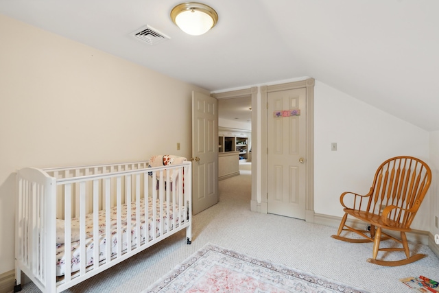 30 Plymouth Dr, Saco, ME 04072 - bedroom with vaulted ceiling and carpet flooring