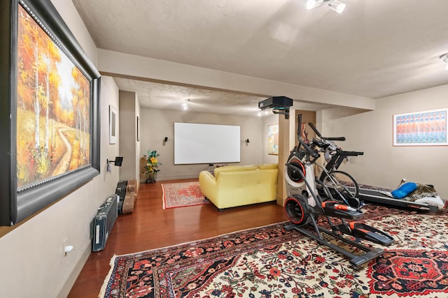 72 Vine St, South Berwick, ME 03908 - exercise room with baseboards and wood finished floors