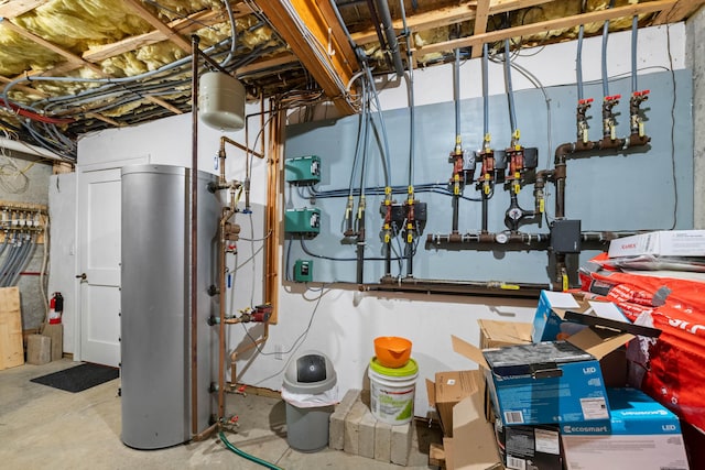 72 Vine St, South Berwick, ME 03908 - utility room featuring water heater