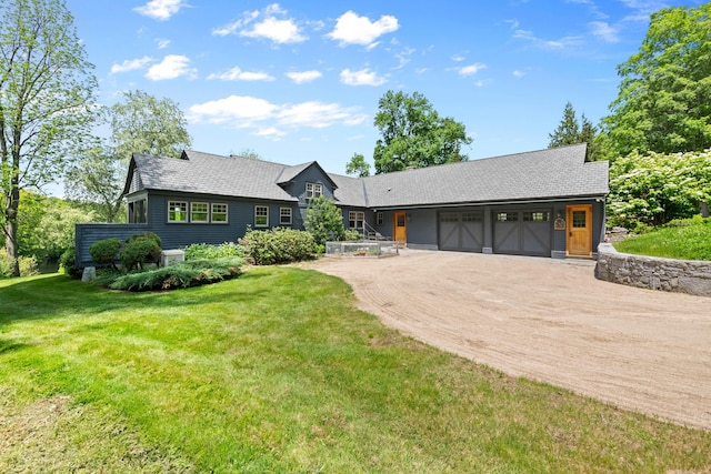 72 Vine St, South Berwick, ME 03908 - view of front of property featuring driveway, a front lawn, and a garage