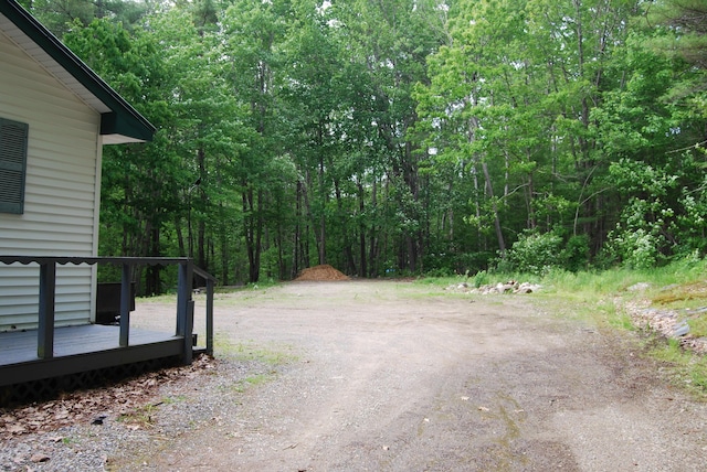 16 Evergreen Estates Rd, Nobleboro, ME 04555 - view of street featuring a forest view