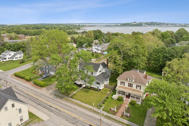 217 Ocean Ave, Portland, ME 04103 - aerial perspective of suburban area with a nearby body of water