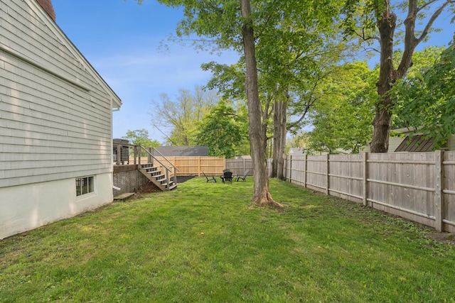 217 Ocean Ave, Portland, ME 04103 - view of yard featuring stairway and a deck