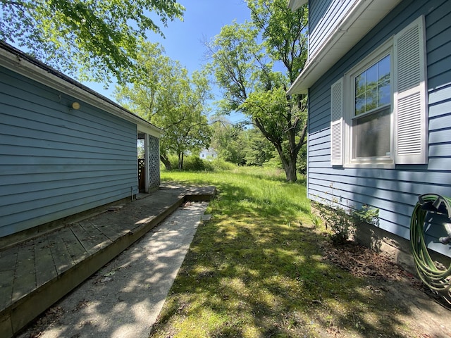 147 Spring St, Westbrook, ME 04092 - view of yard featuring a wooden deck